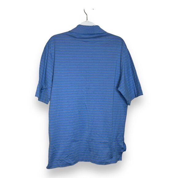 Polo Golf Ralph Lauren Polo Shirt Mens S Blue Striped Short Sleeve Pima Cotton - Picture 5 of 9